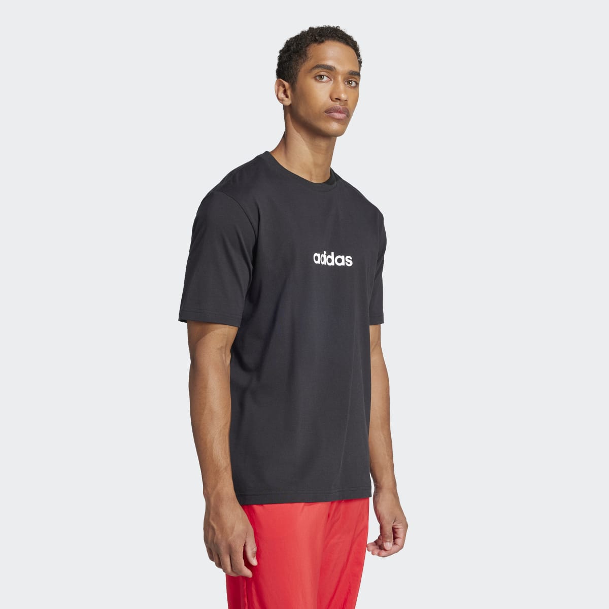 T-shirt de Homem Essentials Linear Single Jersey Preto-4