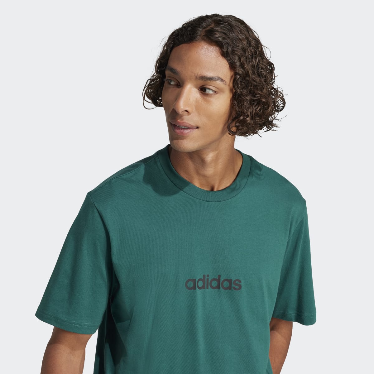 T-shirt de Homem Essentials Linear Single Jersey Verde-3