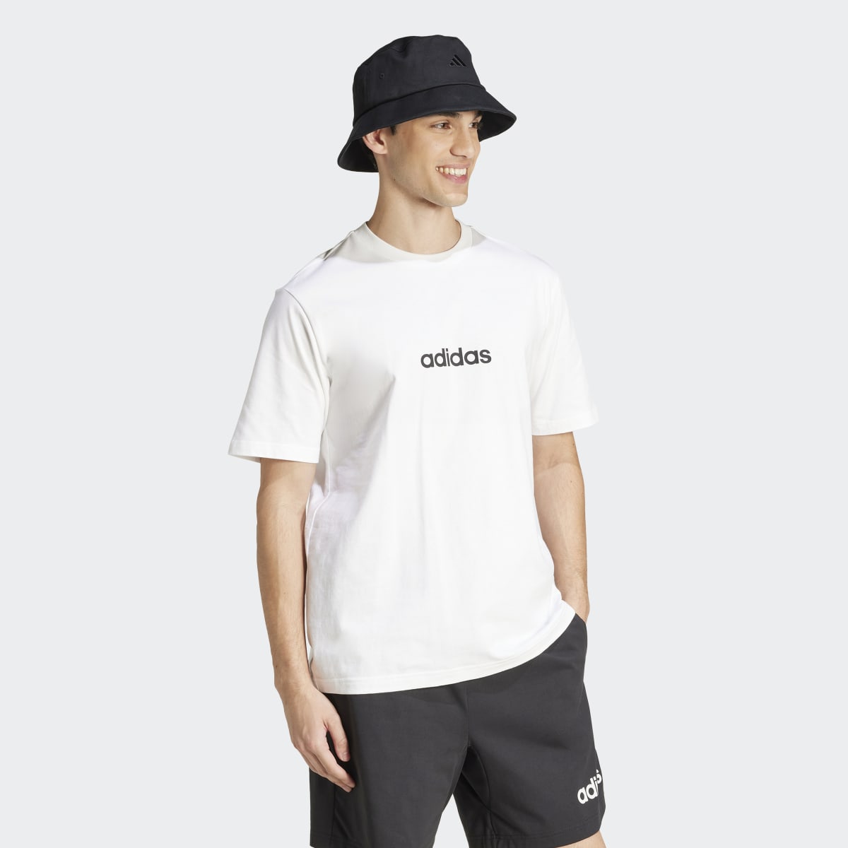 T-shirt de Homem Essentials Linear Single Jersey Branco-5