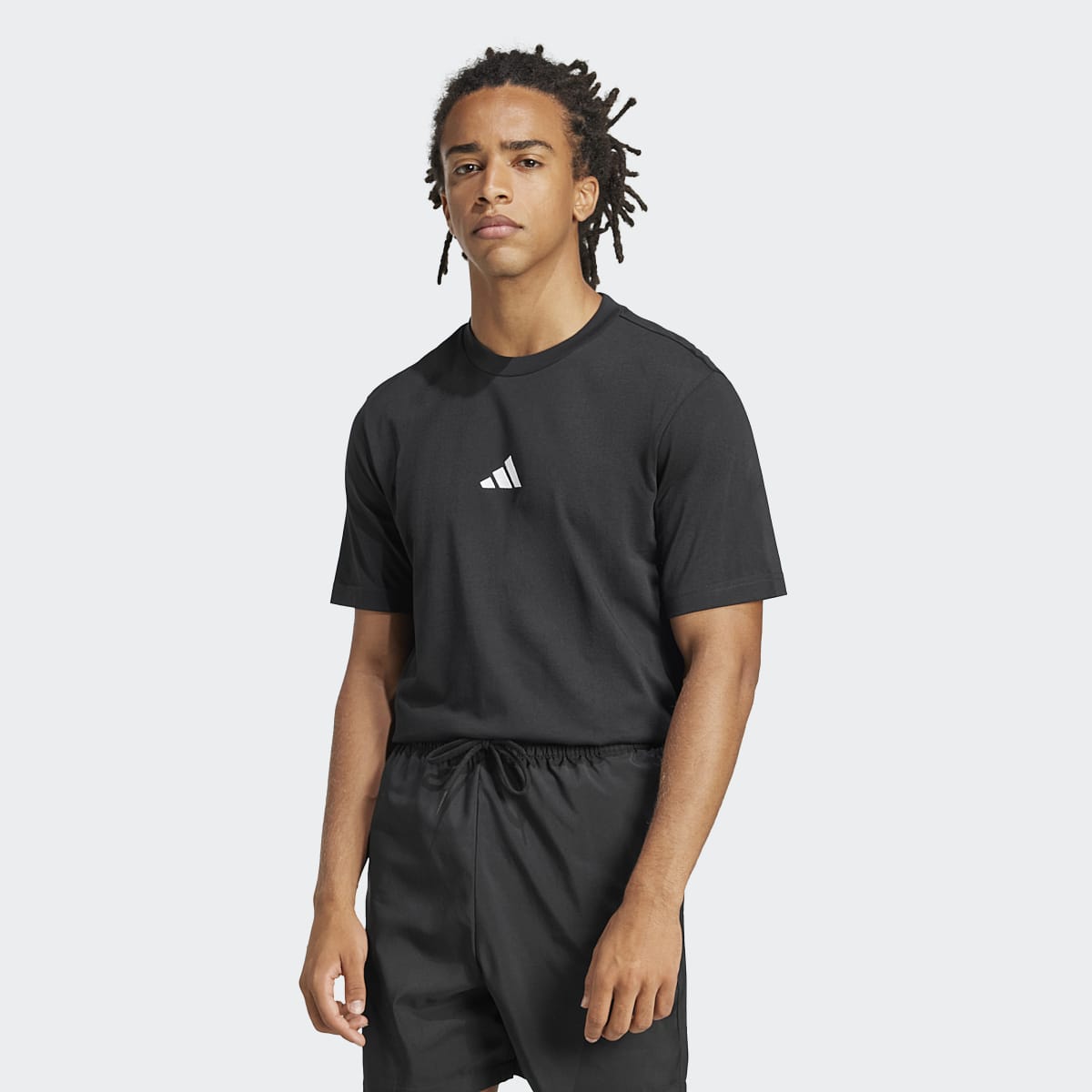 T-shirt de Homem Essentials Small Logo Single Jersey Preto-1