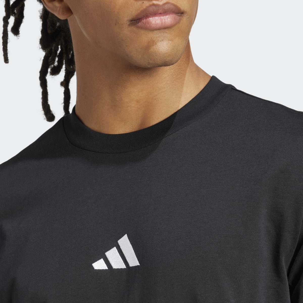 T-shirt de Homem Essentials Small Logo Single Jersey Preto-3