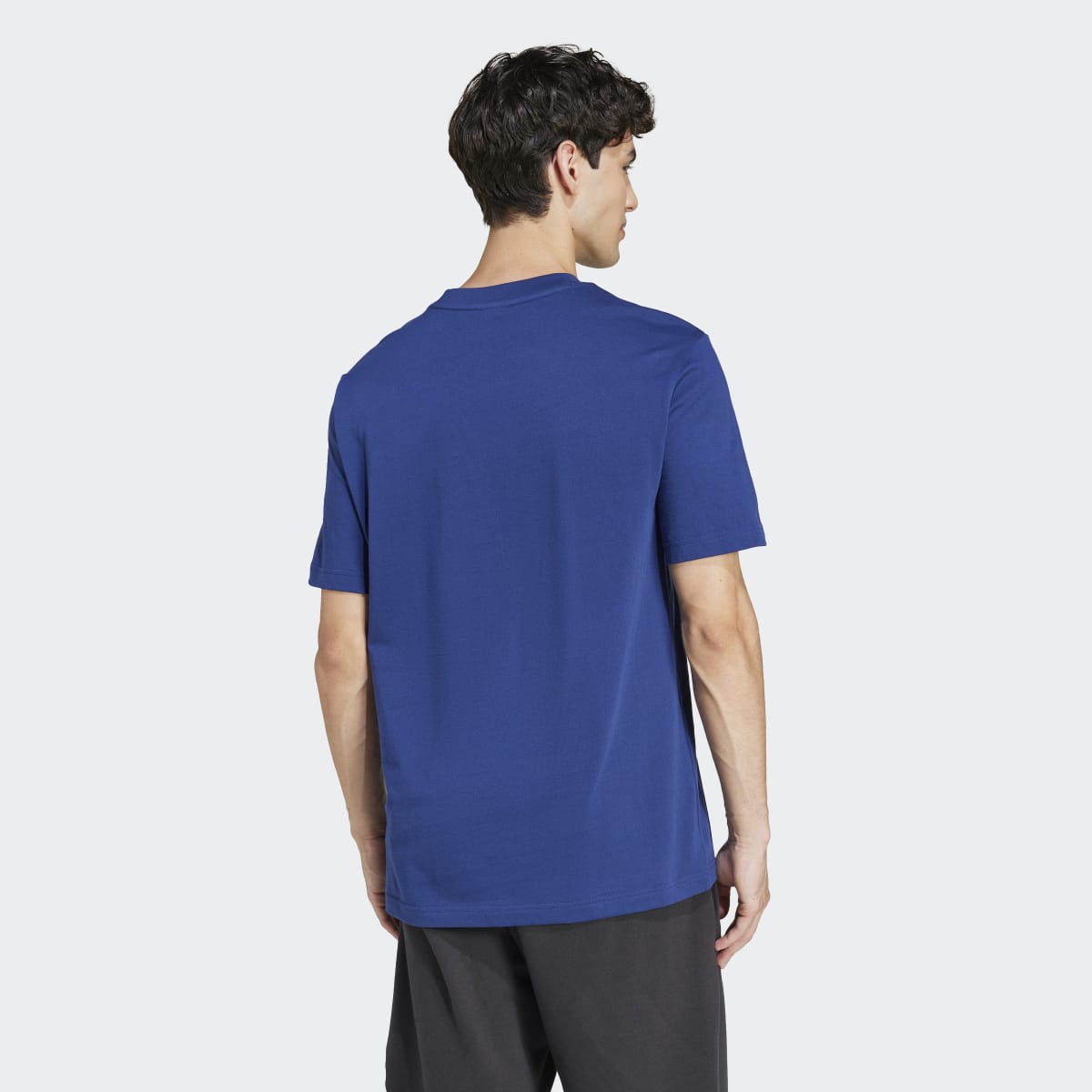 T-shirt de Homem Essentials Small Logo Single Jersey Azul-2