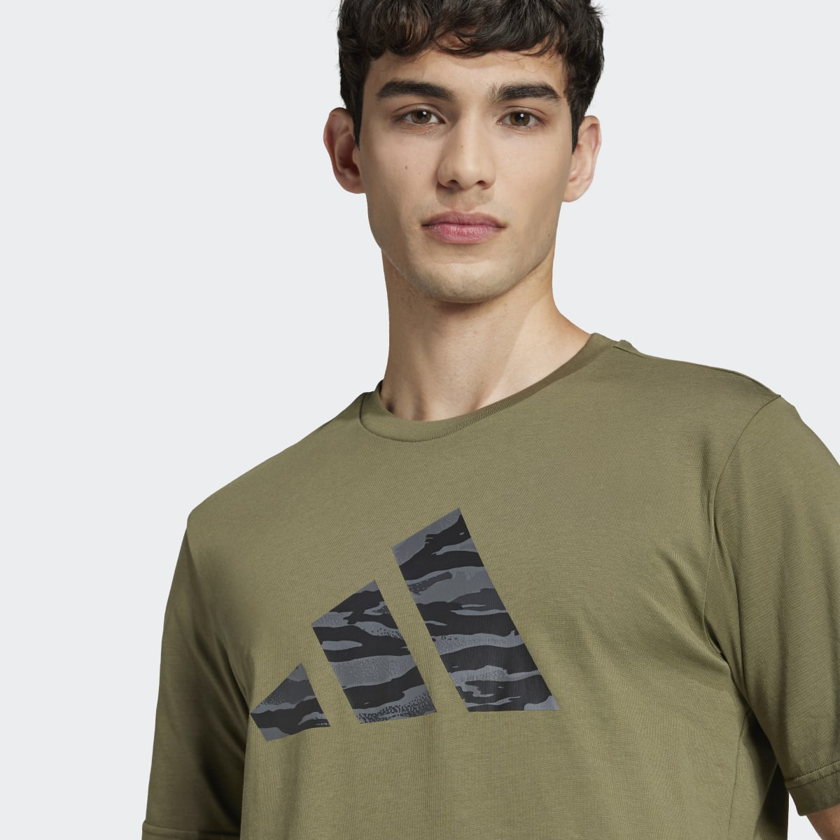 T-shirt de Homem Codes Camo Graphic Verde-3
