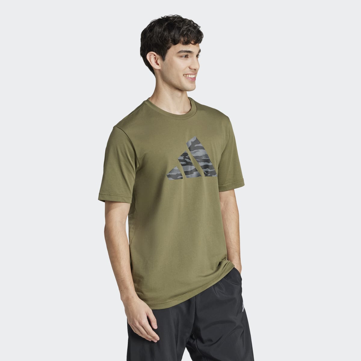 T-shirt de Homem Codes Camo Graphic Verde-4