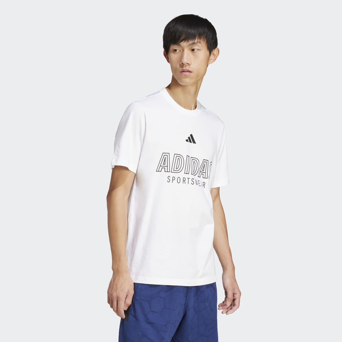 T-shirt de Homem House of Tiro Linear Graphic Branco-5