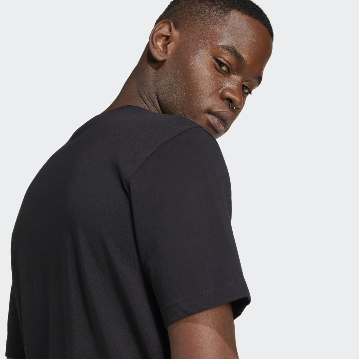 T-shirt de Homem Camo Linear Graphic Preto-3