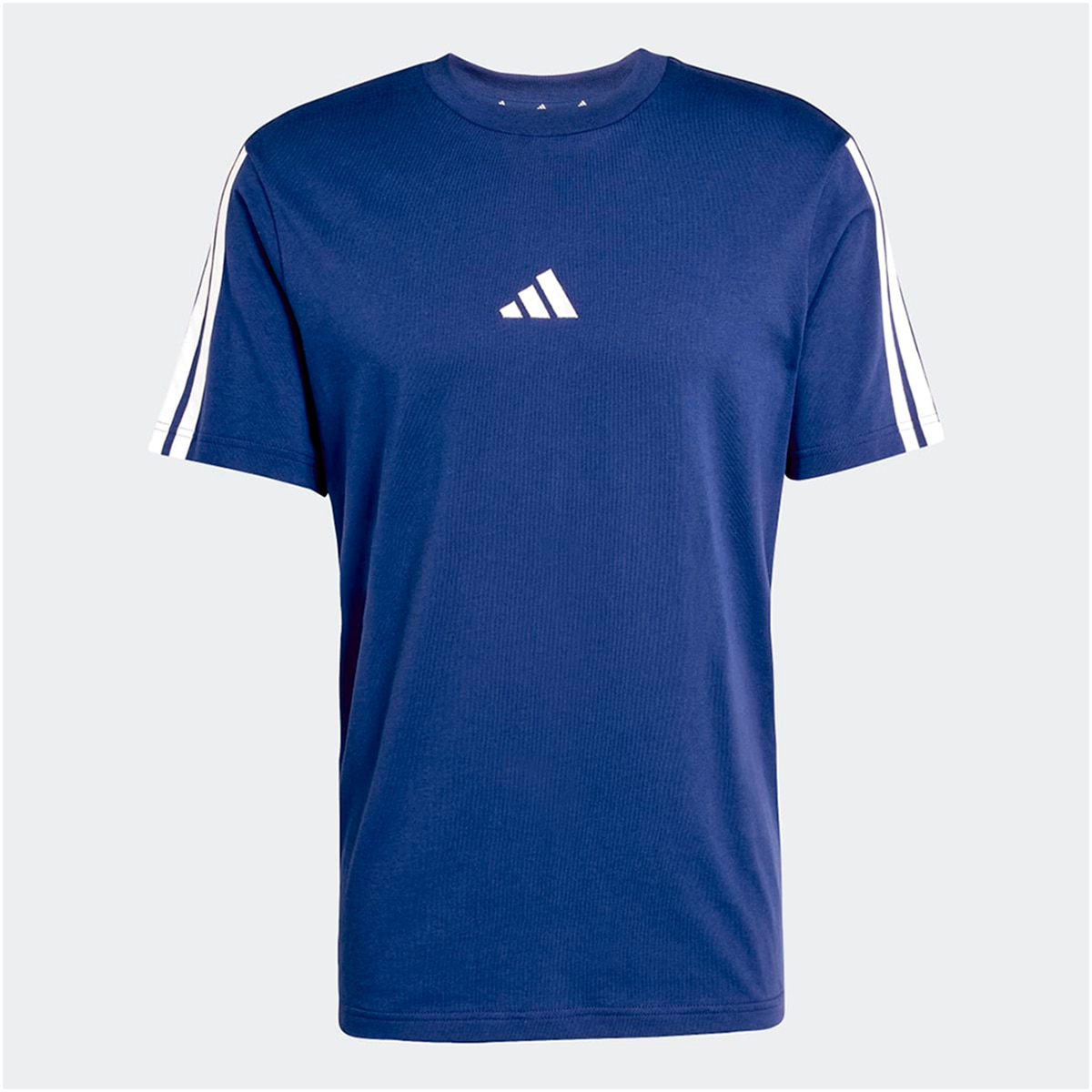 T-shirt de Homem Essentials Single Jersey 3 Faixas Azul-1
