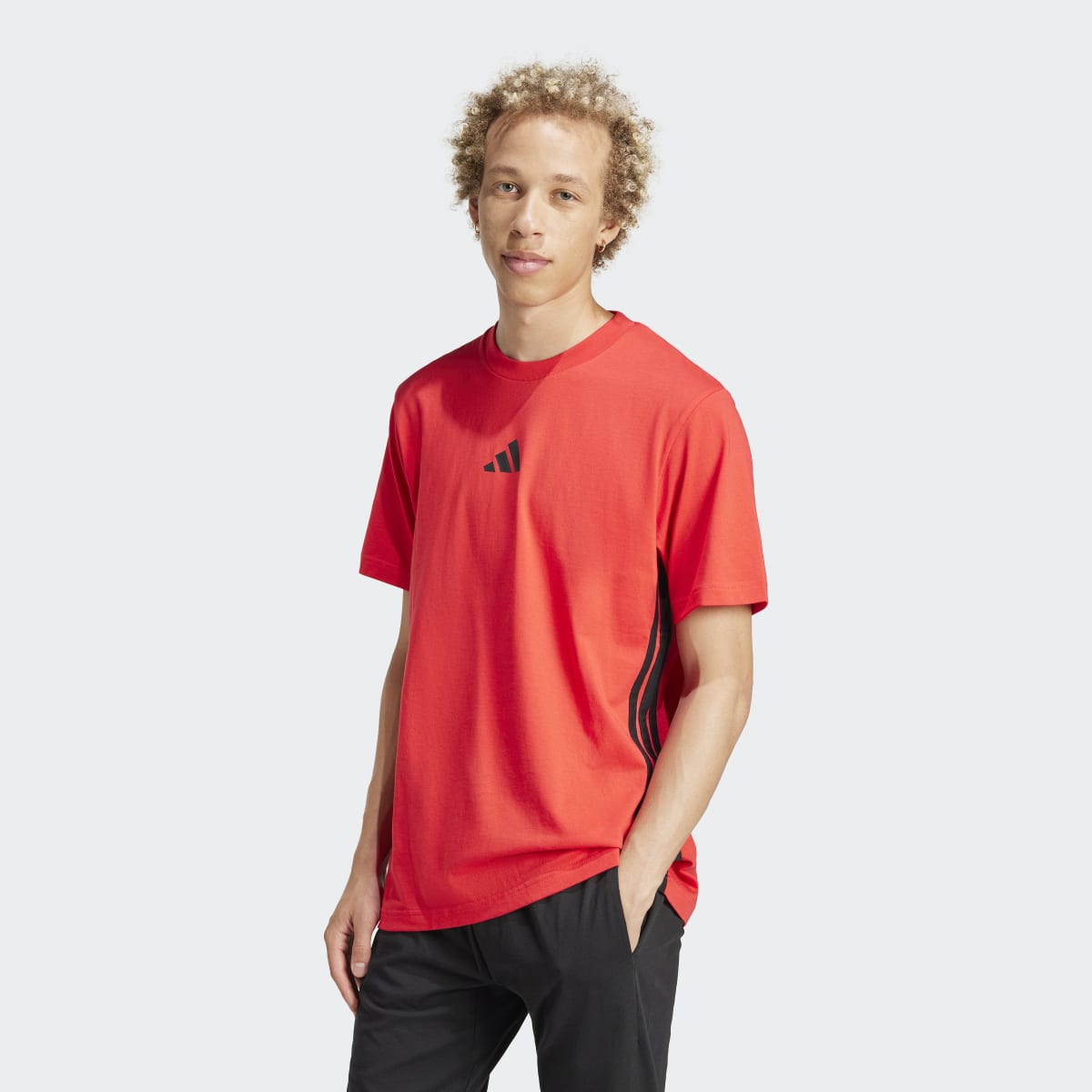 Imagem 0 de T-shirt de Homem Essentials Single Jersey 3 Faixas