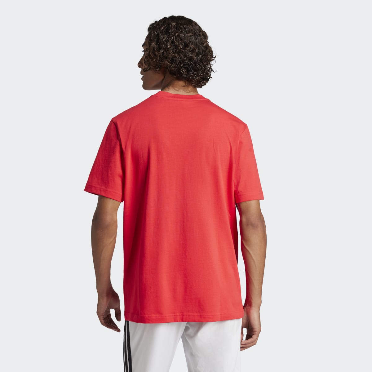 T-shirt de Homem Essentials Small Logo Single Jersey Vermelho-2
