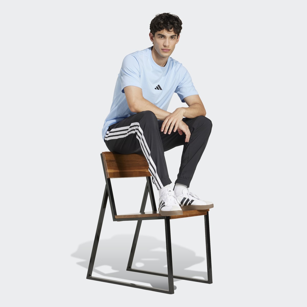 T-shirt de homem Essentials Adidas Azul-4