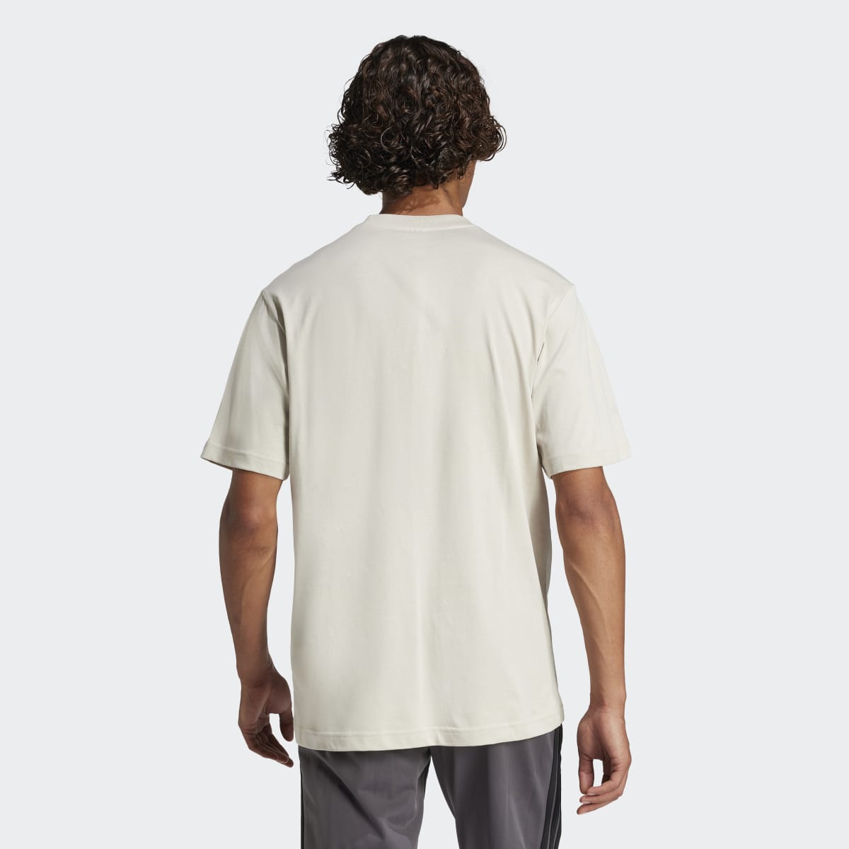 T-shirt de Homem Essentials Big Logo Cinzento-2