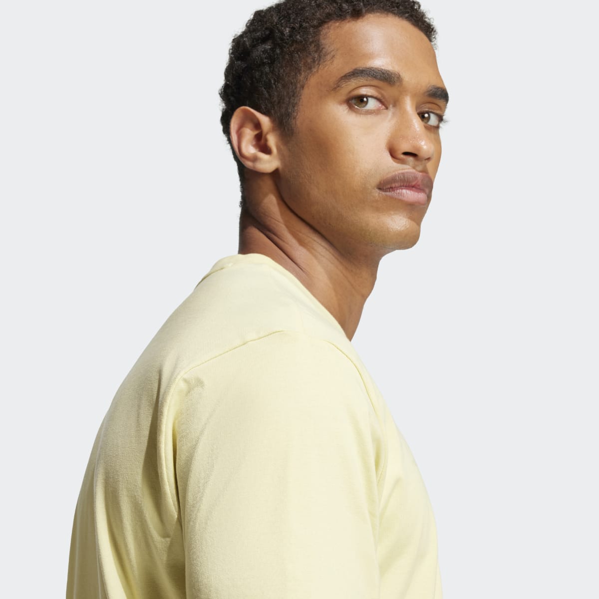 T-shirt de Homem Essentials Linear Single Jersey Amarelo-3