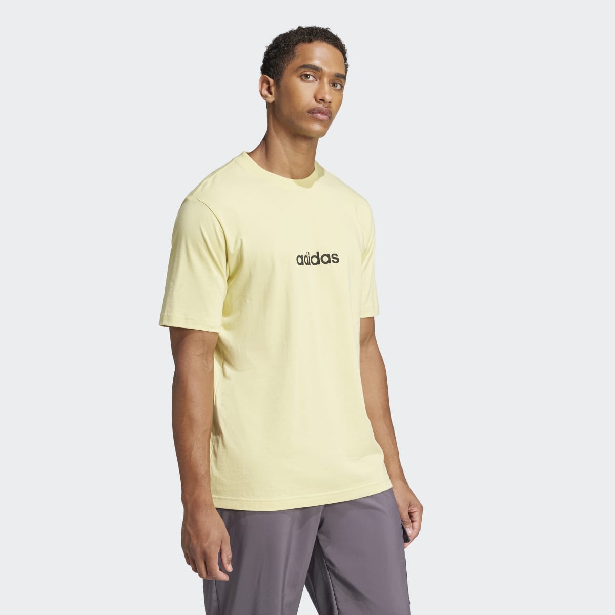 T-shirt de Homem Essentials Linear Single Jersey Amarelo-4