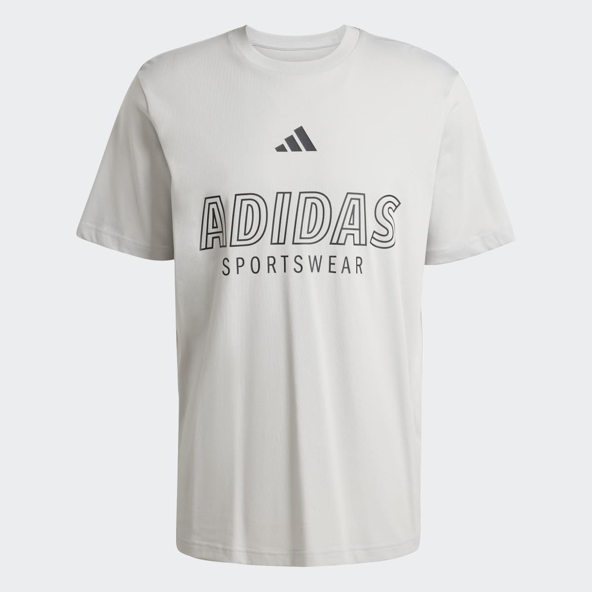 T-shirt de Homem House of Tiro Linear Graphic Cinzento-6