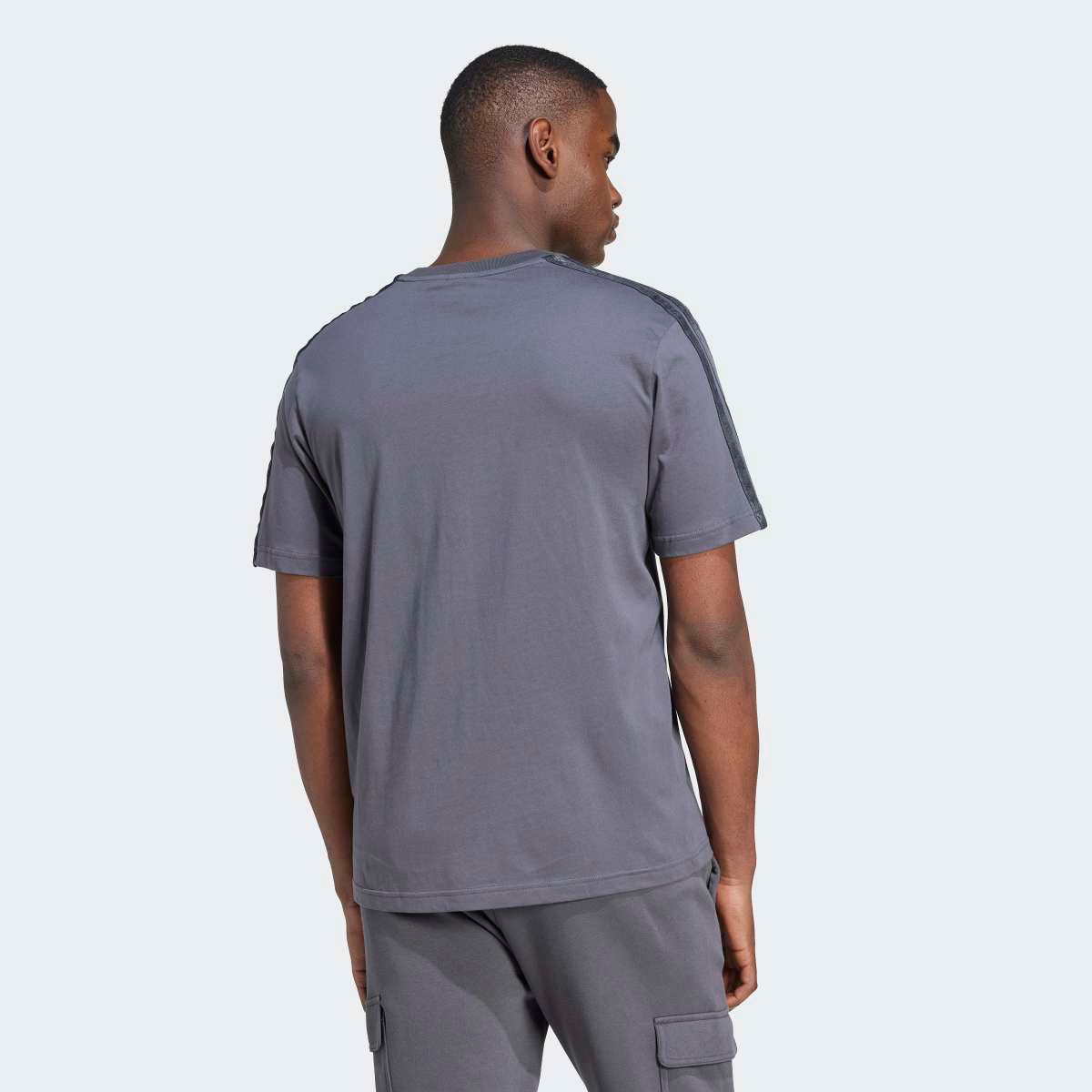 T-shirt de Homem AOP Colourblock Cinzento-2