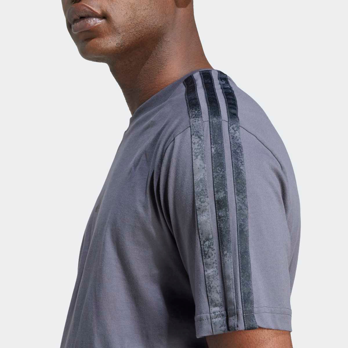 T-shirt de Homem AOP Colourblock Cinzento-5