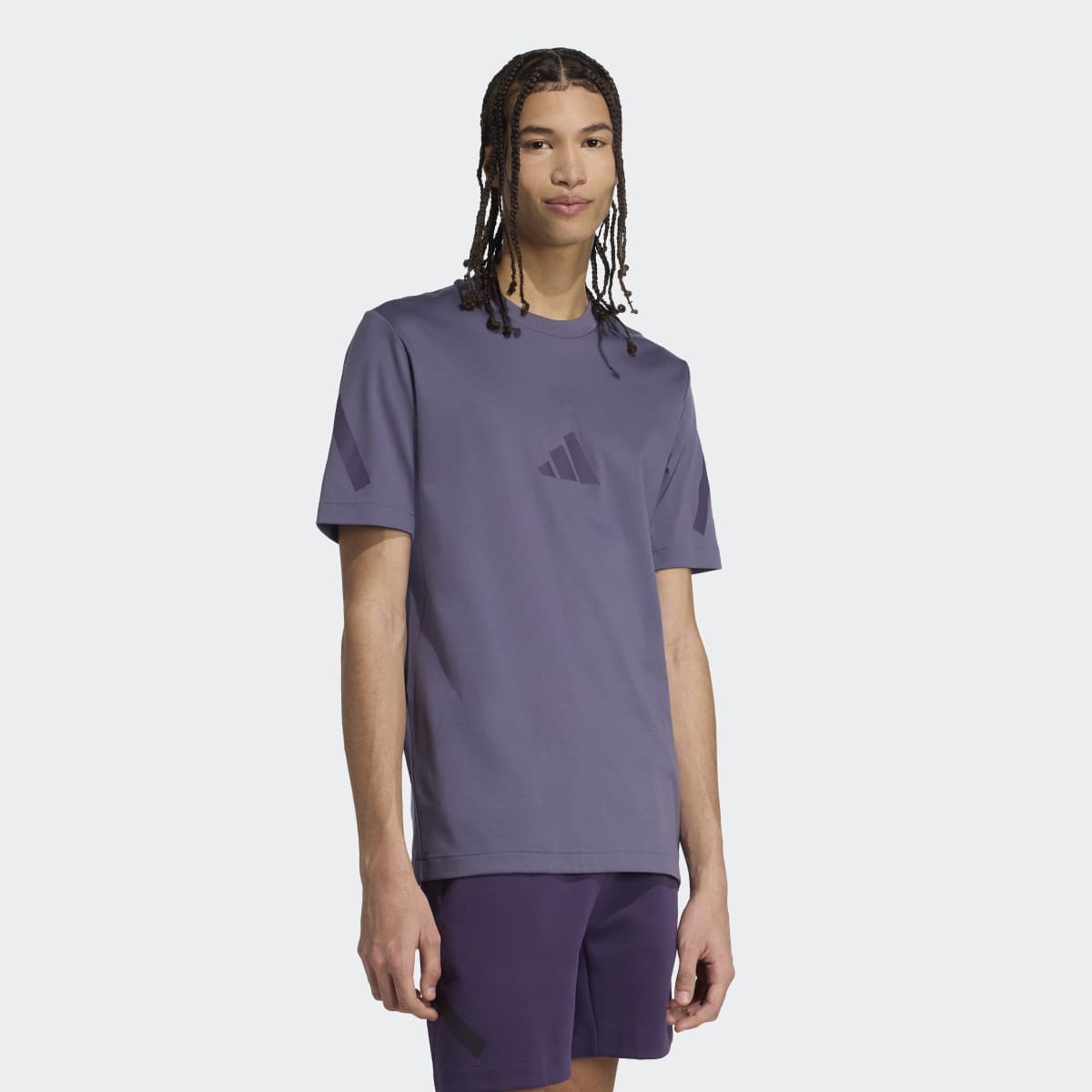 T-shirt de homem Z.N.E. adidas Violeta-3