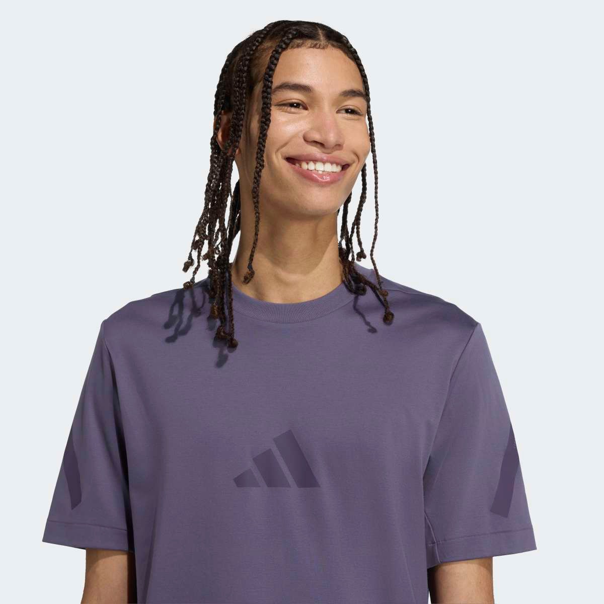 T-shirt de homem Z.N.E. adidas Violeta-4