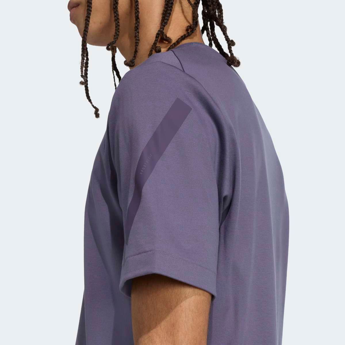 T-shirt de homem Z.N.E. adidas Violeta-5