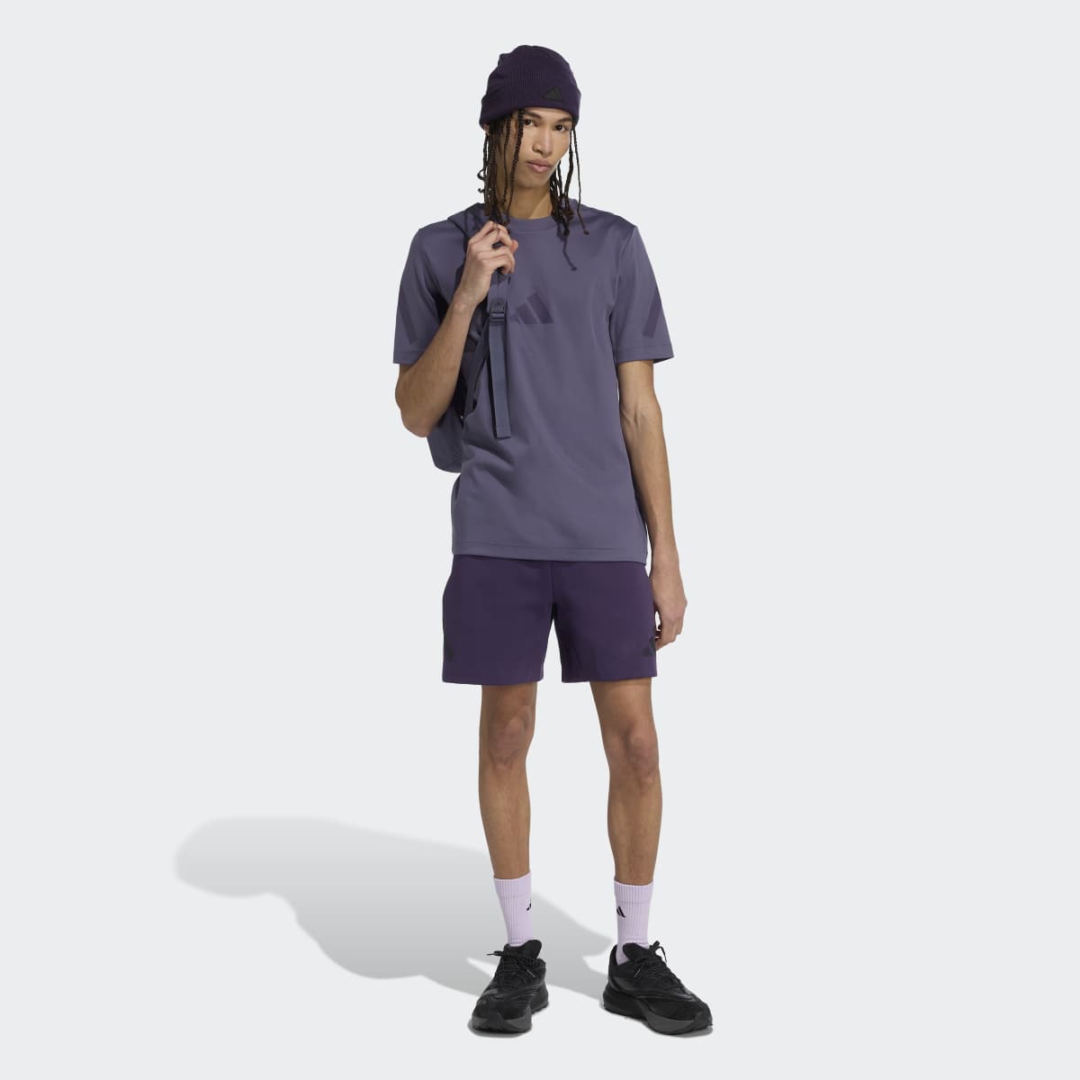 T-shirt de homem Z.N.E. adidas Violeta-6