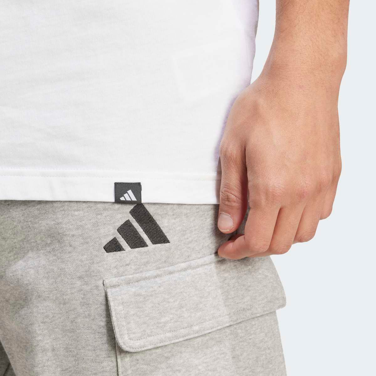 T-shirt de Homem Camo Logo Branco-4