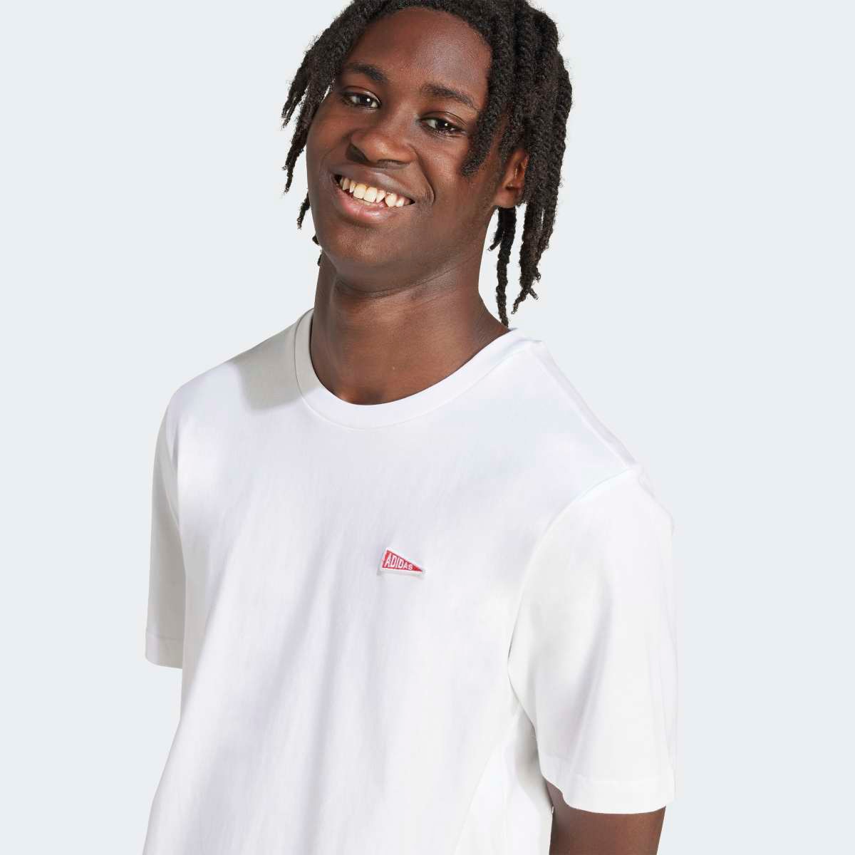 T-shirt de Homem Pennant Trim Graphic Branco-5
