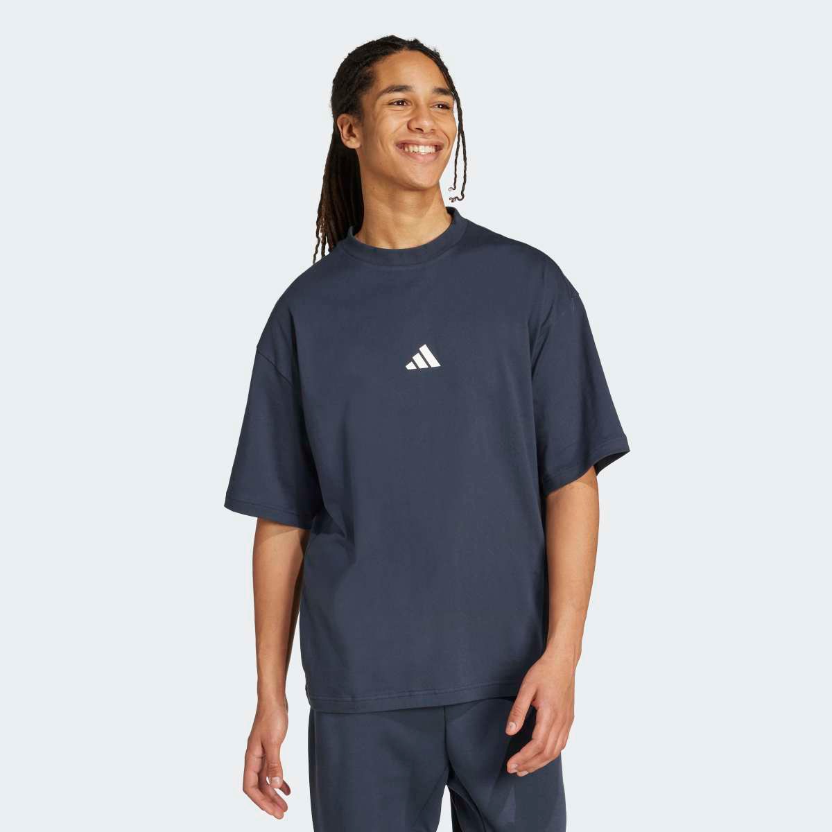 T-shirt de Homem Future Icons Small Logo Azul-3