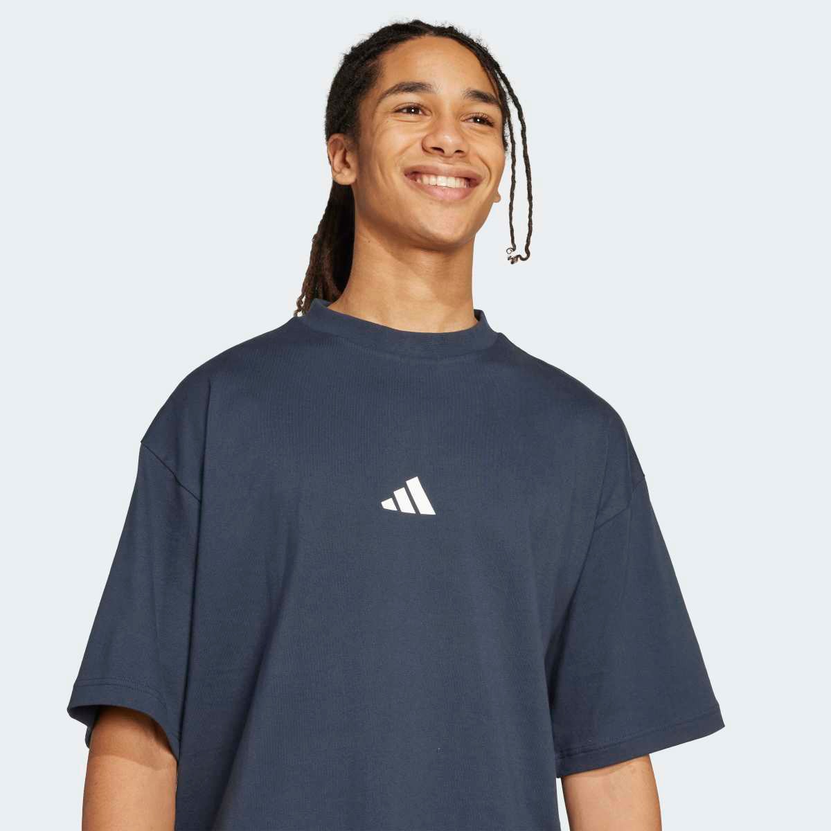 T-shirt de Homem Future Icons Small Logo Azul-4
