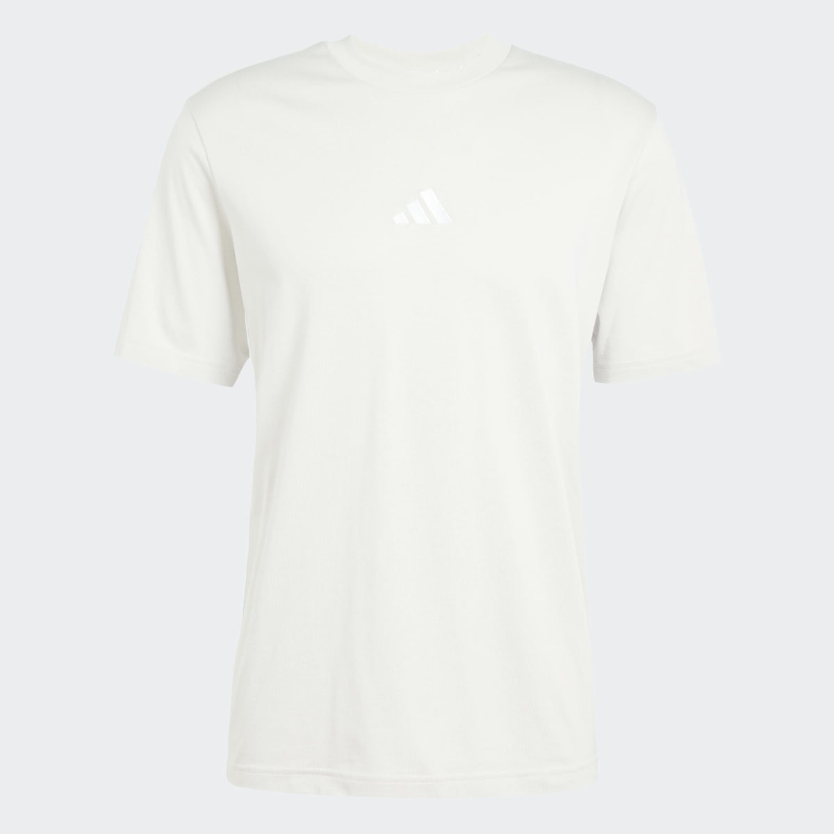 T-shirt de Homem Essentials Single Jersey 3 Faixas Cinzento-6