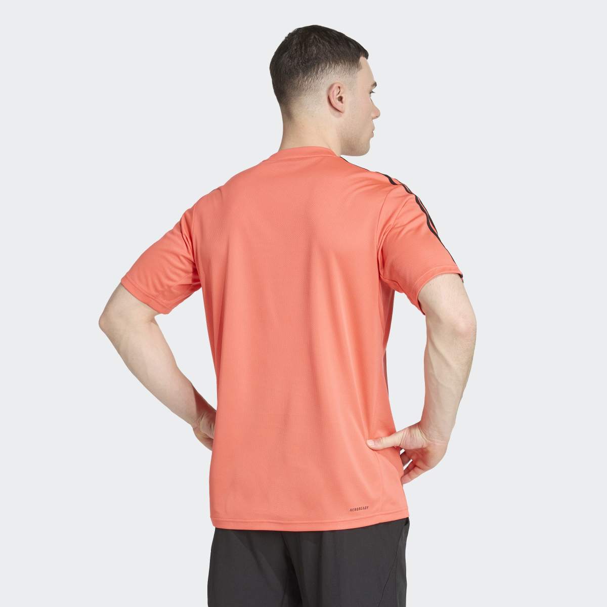 T-shirt de Homem Train Essentials Training 3 Faixas Laranja-2