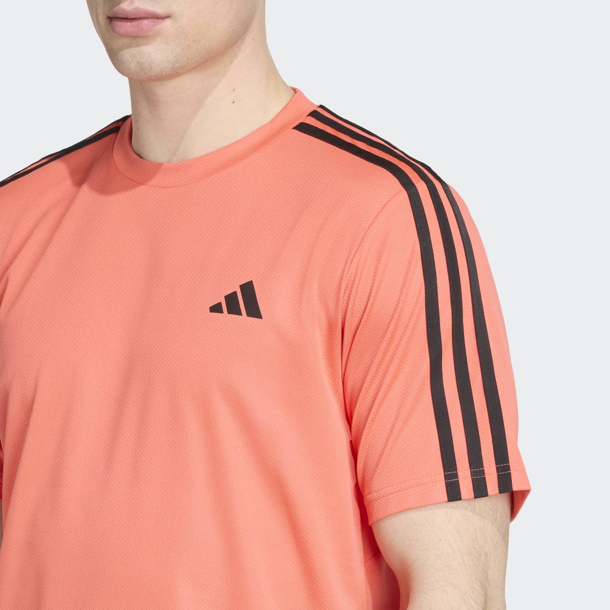 T-shirt de Homem Train Essentials Training 3 Faixas Laranja-5