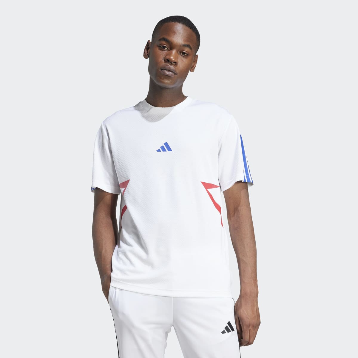 T-shirt de Homem House of Tiro Colorblock Branco-1