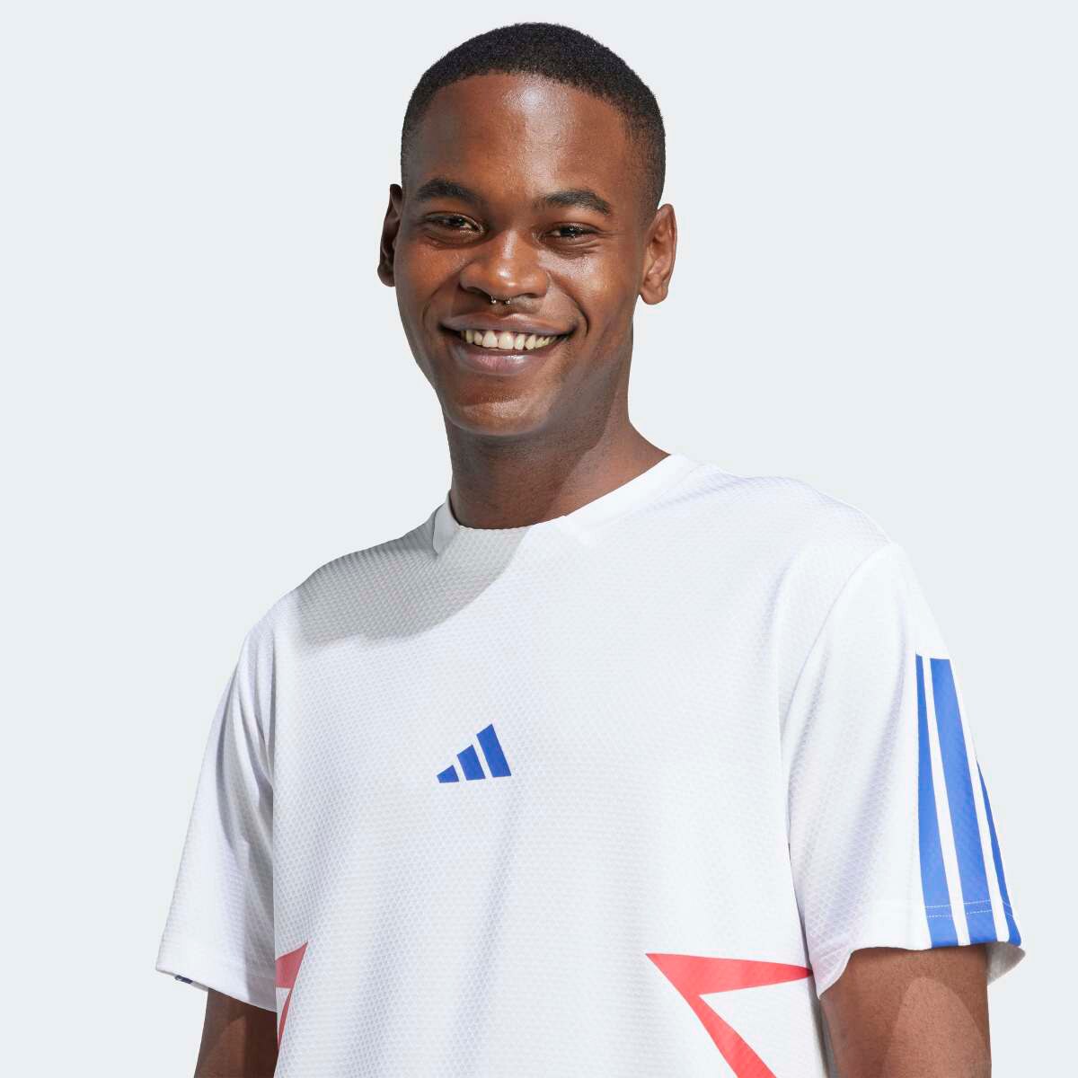 T-shirt de Homem House of Tiro Colorblock Branco-4