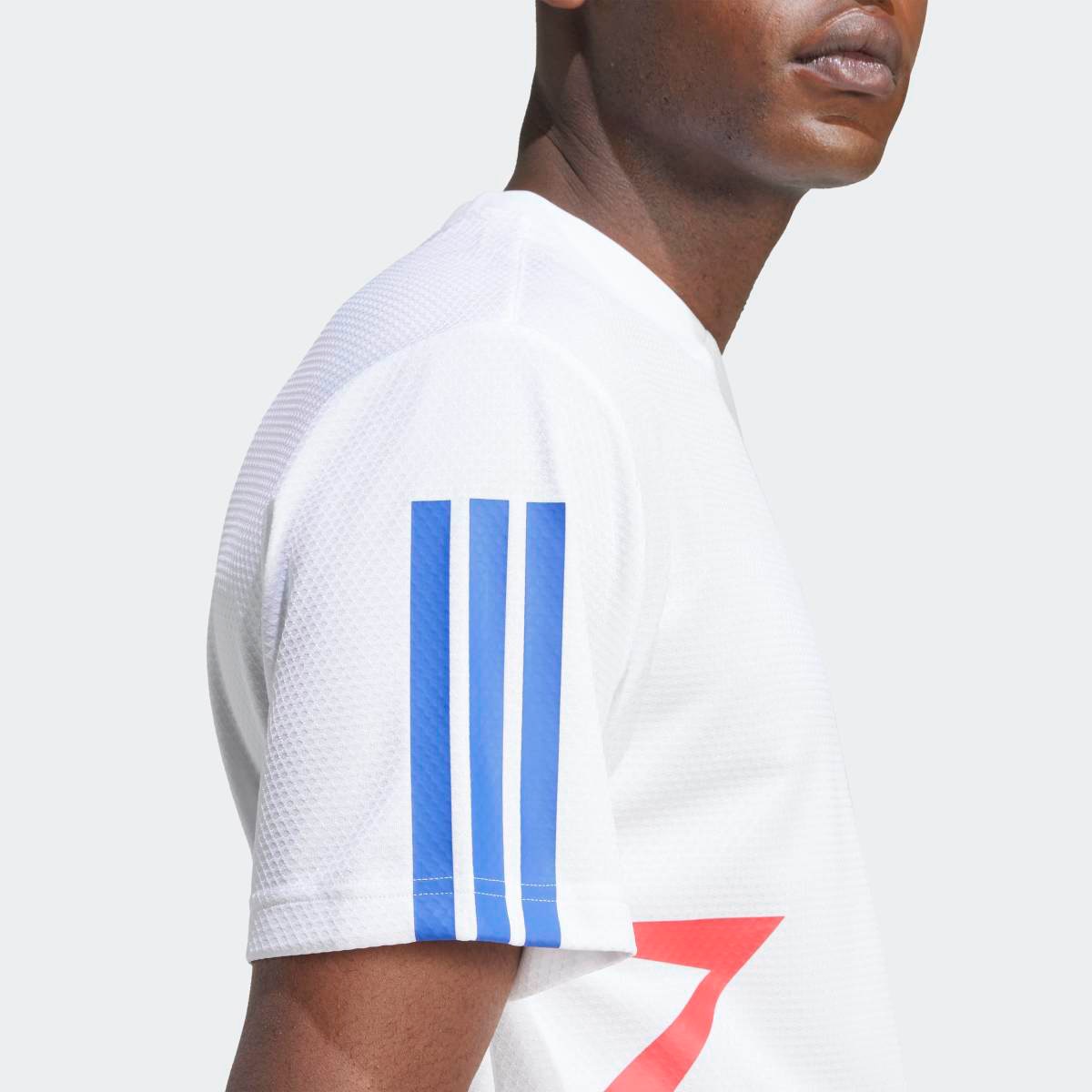 T-shirt de Homem House of Tiro Colorblock Branco-5