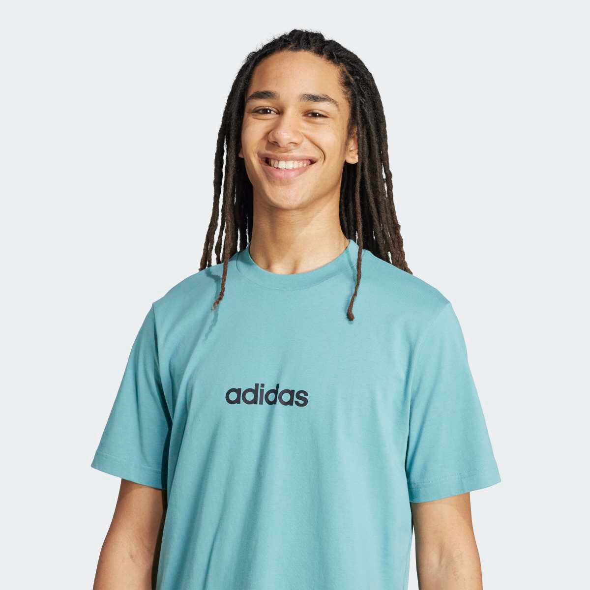 T-shirt de Homem Essentials Linear Single Jersey Turquesa-5