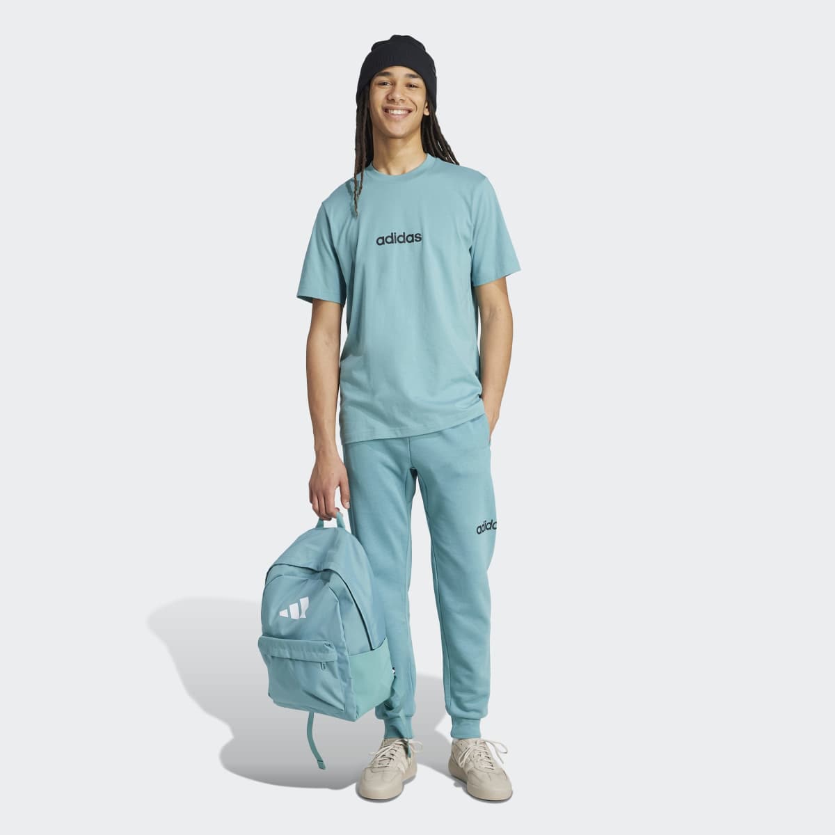 T-shirt de Homem Essentials Linear Single Jersey Turquesa-6