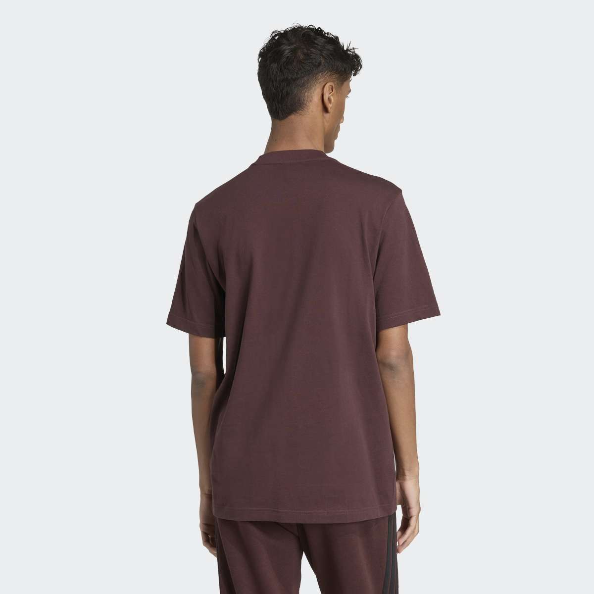 T-shirt de Homem Essentials Big Logo adidas Castanho-2
