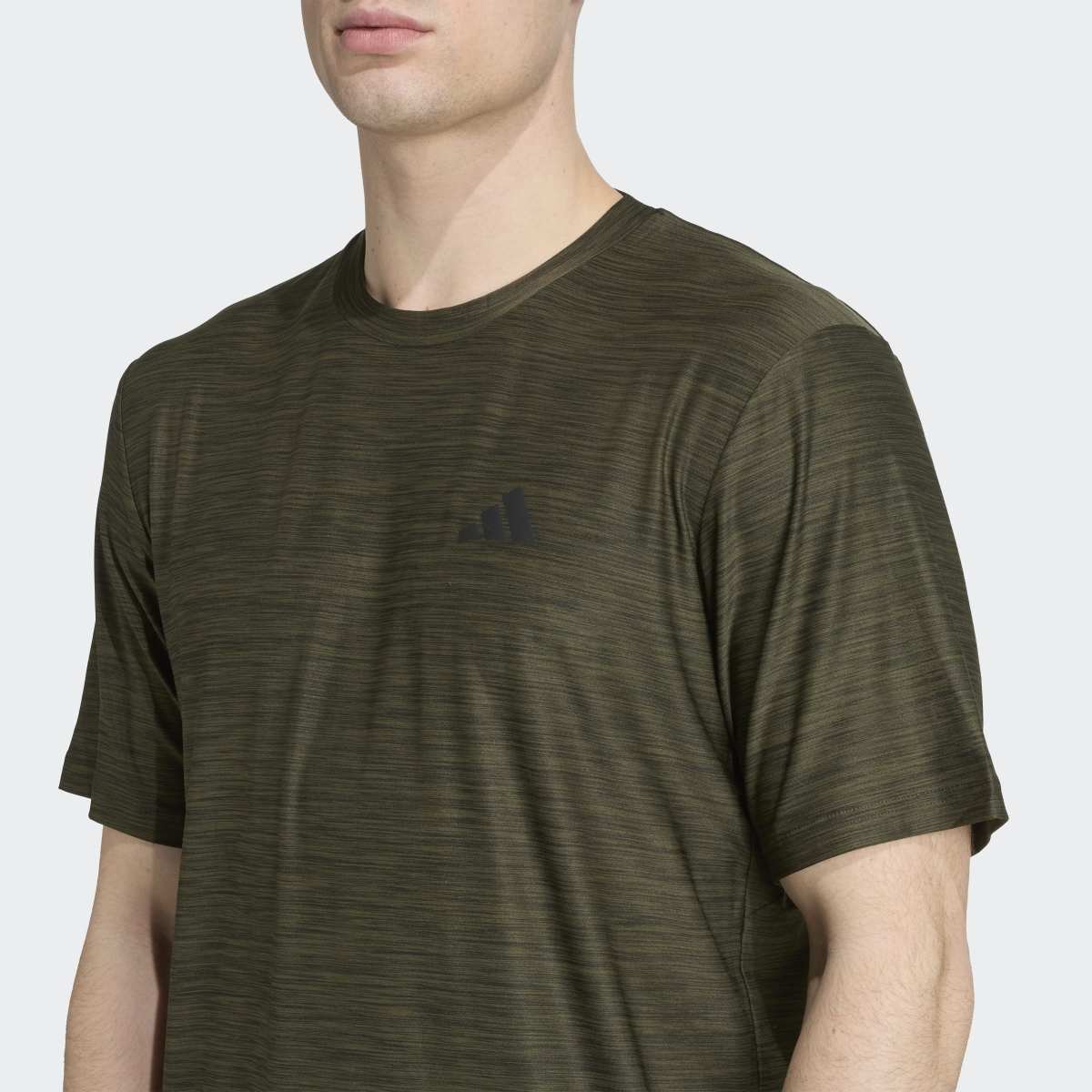 T-shirt de Homem Train Essentials Stretch Training Verde-5