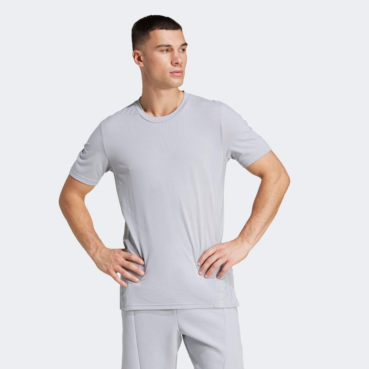 T-shirt de Homem Power Cinzento-1