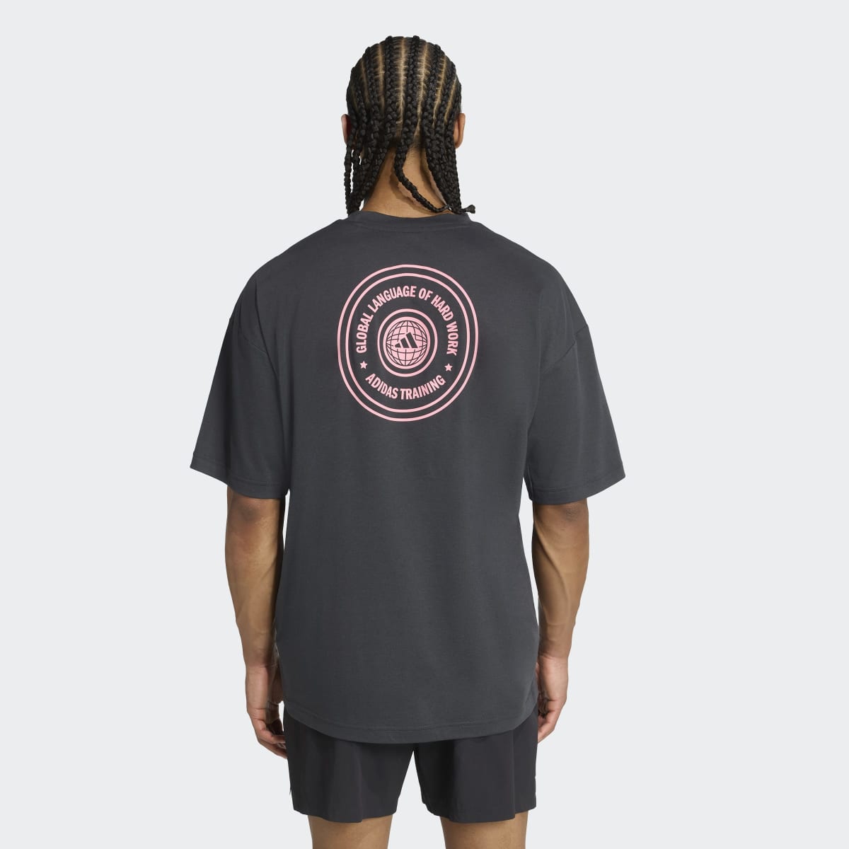 T-shirt de Homem Power Graphic Cinzento-2