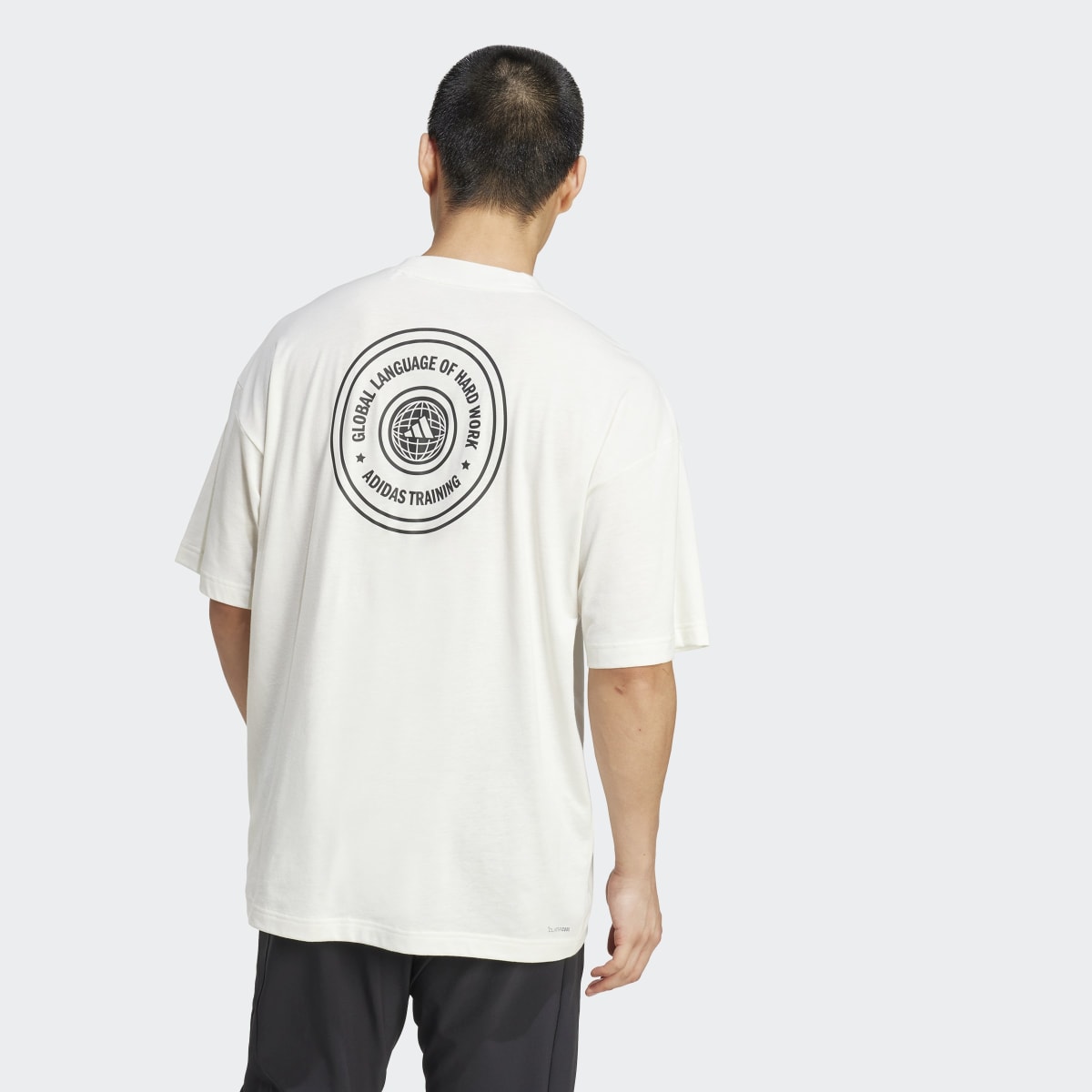 T-shirt de Homem Power Graphic Branco-2
