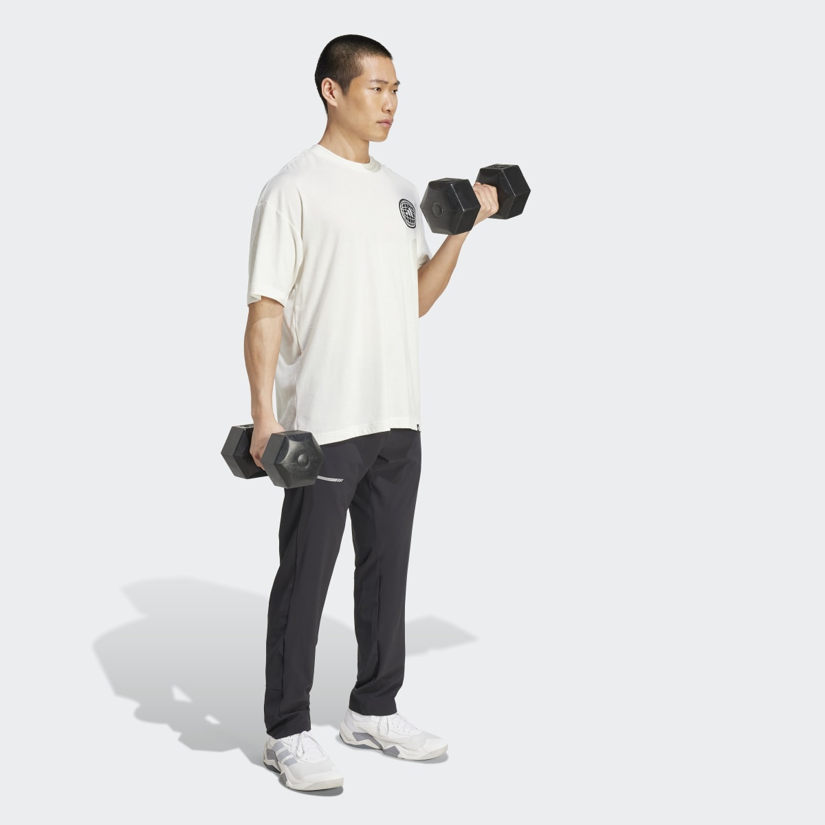 T-shirt de Homem Power Graphic Branco-3