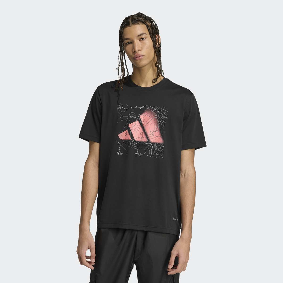 T-shirt de Homem Climacool City Tech Storm Logo Graphic Preto-1