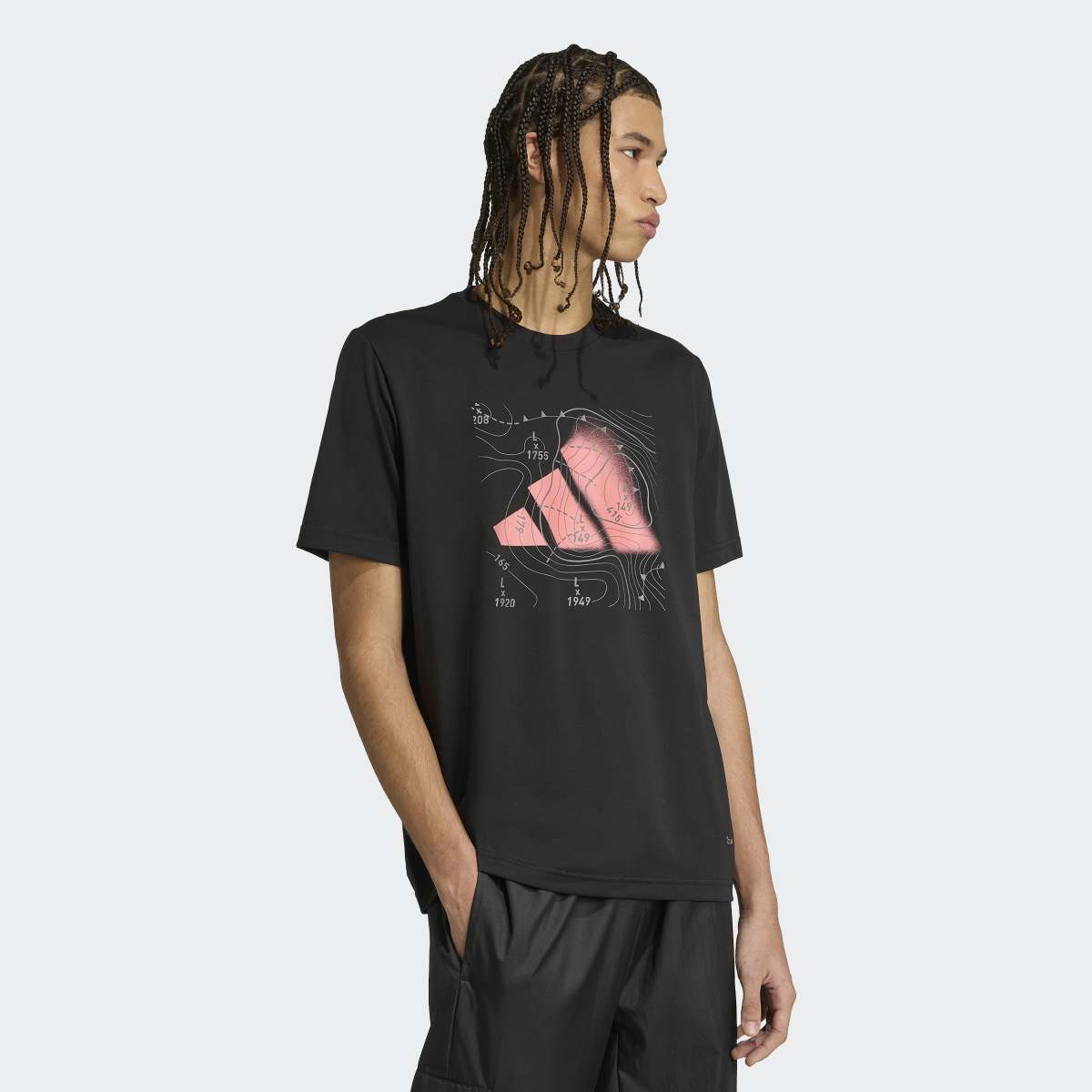 T-shirt de Homem Climacool City Tech Storm Logo Graphic Preto-3