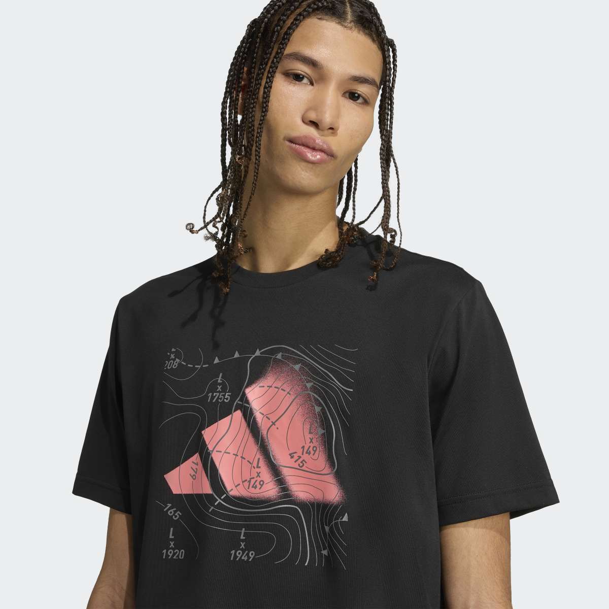 T-shirt de Homem Climacool City Tech Storm Logo Graphic Preto-4