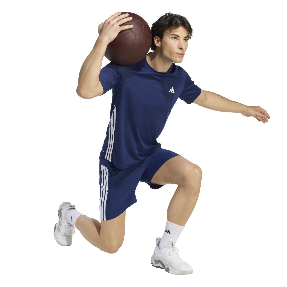 T-shirt de Homem Workout Essentials Azul-marinho-3