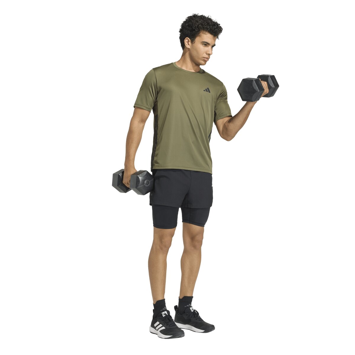 T-shirt de Homem Workout Essentials Verde-4