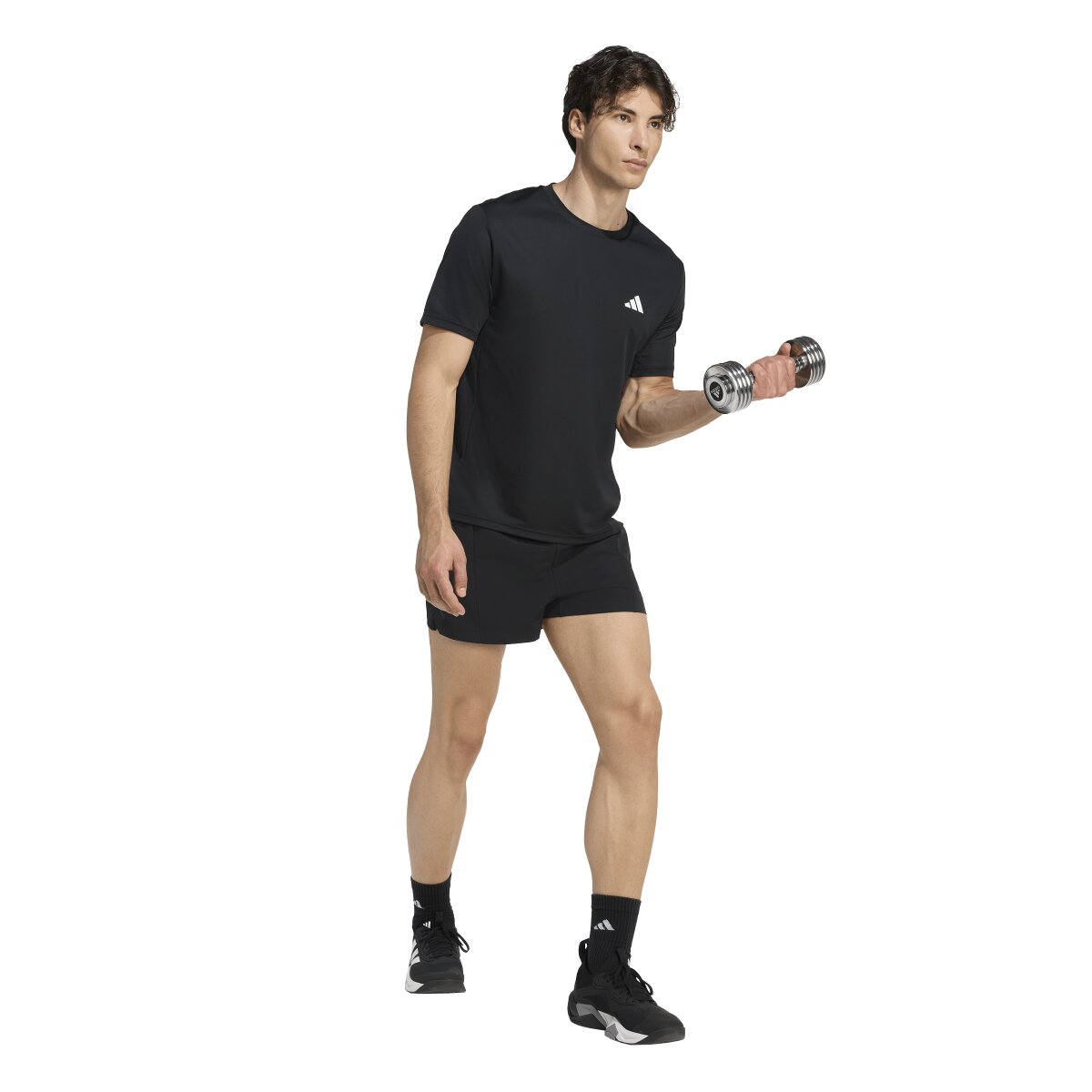 T-shirt de Homem Workout Essentials Preto-3