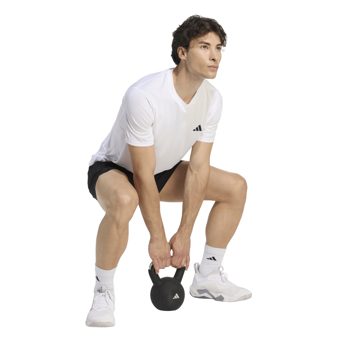 T-shirt de Homem Workout Essentials Branco-4
