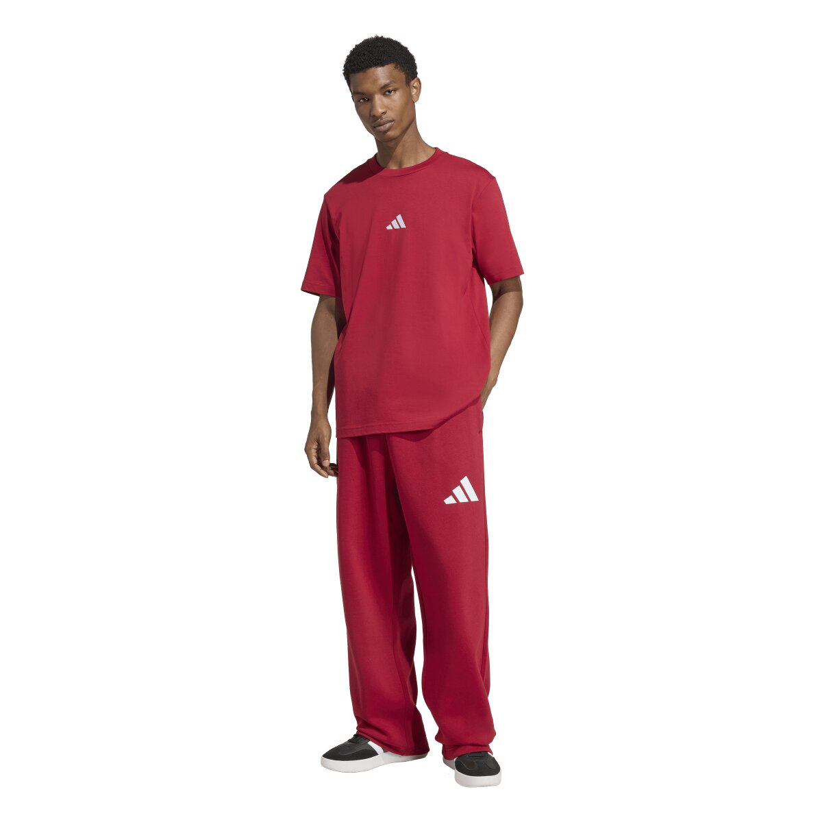 T-shirt de homem Essentials adidas Bordeaux-4